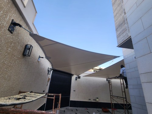 مظلات شد انشائي من مظلات وسواتر شبكة التميز